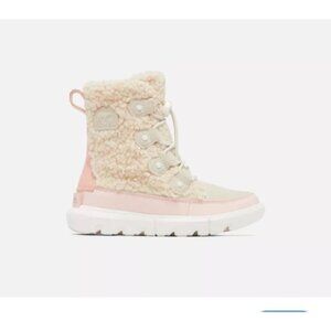 Sorel  Cozy Boot womens 8.5, kids 7, Faux Fur Nova Sand/Sea Salt Winter